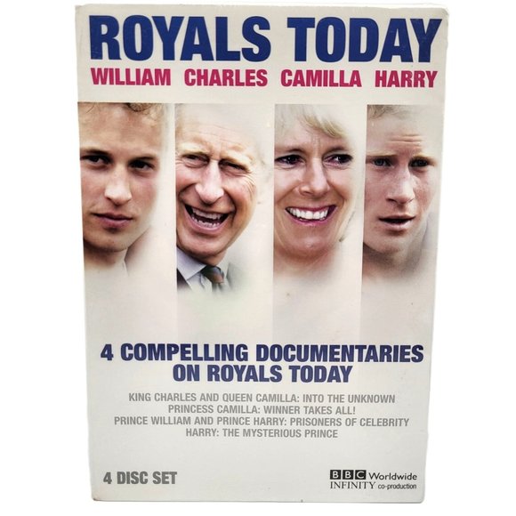 NIB Royals Today DVD Box Set 2005 4 Disc Set King Charles Queen Camila Harry - Picture 1 of 4